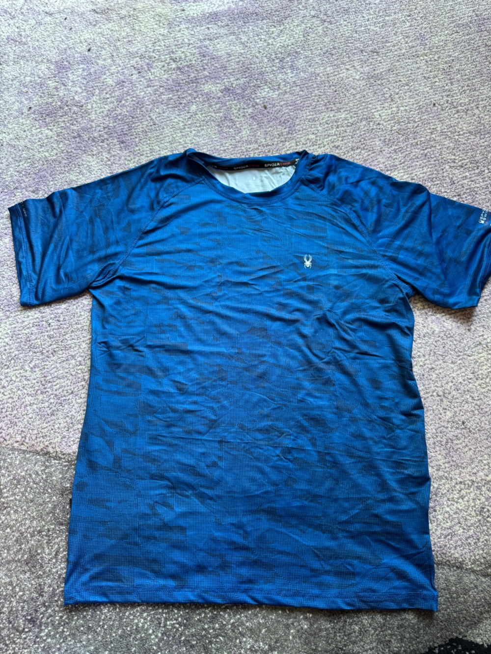 NEW Spyder Men’s Blue Short Sleeve Performance Tee